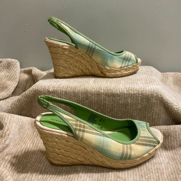 Montego Bay Club Wedge Espadrille Heel Sandals - size 6.5 - Picture 3 of 5